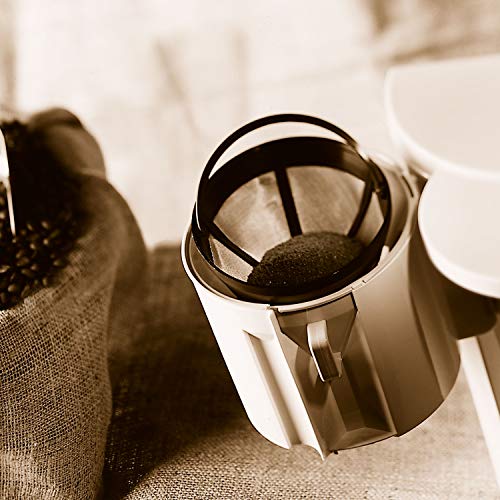 Finum Reusable and Sustainable Coffee Filter with Stainless Steel Infusing Mesh, Size 2
