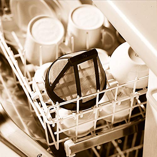 Finum Reusable and Sustainable Coffee Filter with Stainless Steel Infusing Mesh, Size 2