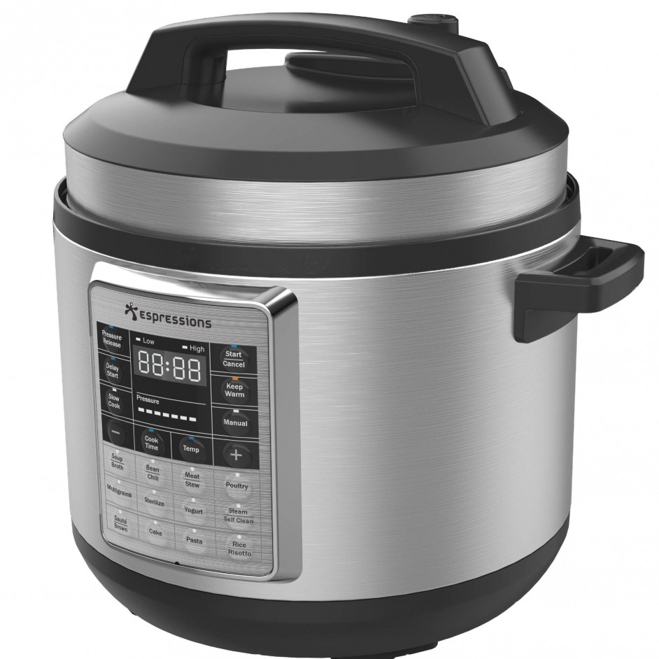 ESPRESSIONS SMART PRESSURE COOKER 5.7L INCLUSIEF SOUS-VIDE FUNCTIE