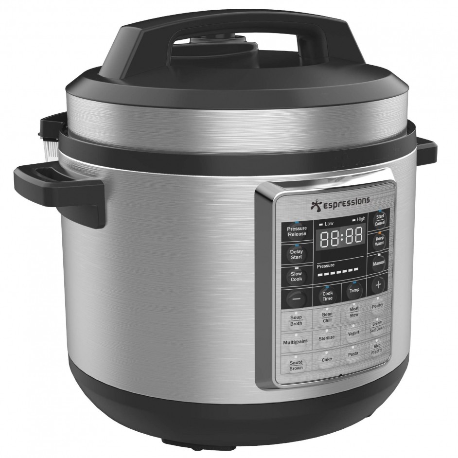 ESPRESSIONS SMART PRESSURE COOKER 5.7L INCLUSIEF SOUS-VIDE FUNCTIE