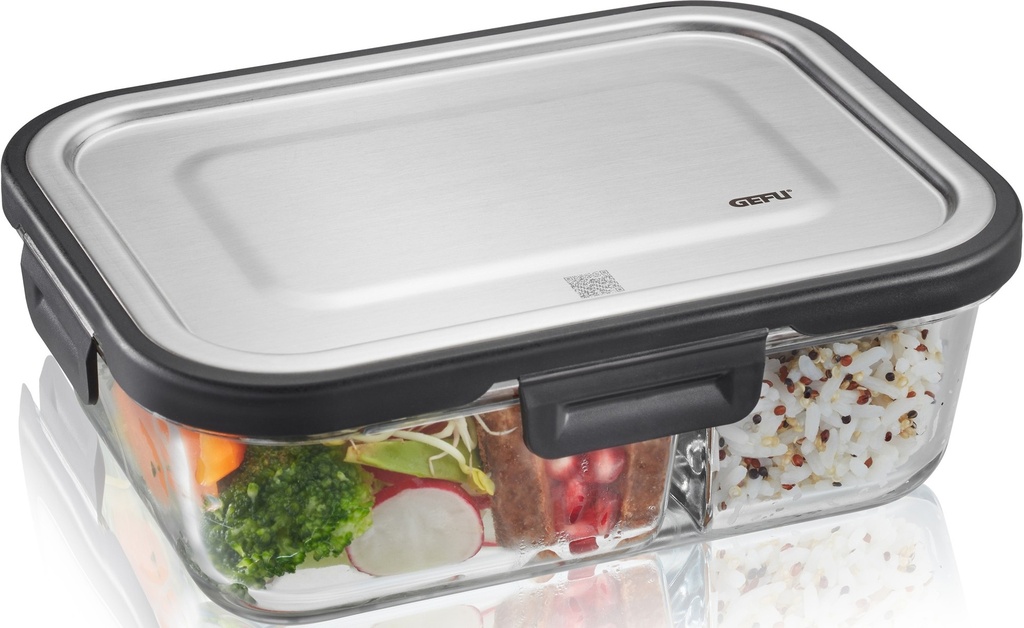 GEFU Lunchbox »MILO«, (1 Tlg.), Gelaserter QR Code Zur Vorratskontrolle per App (nur Für Android)