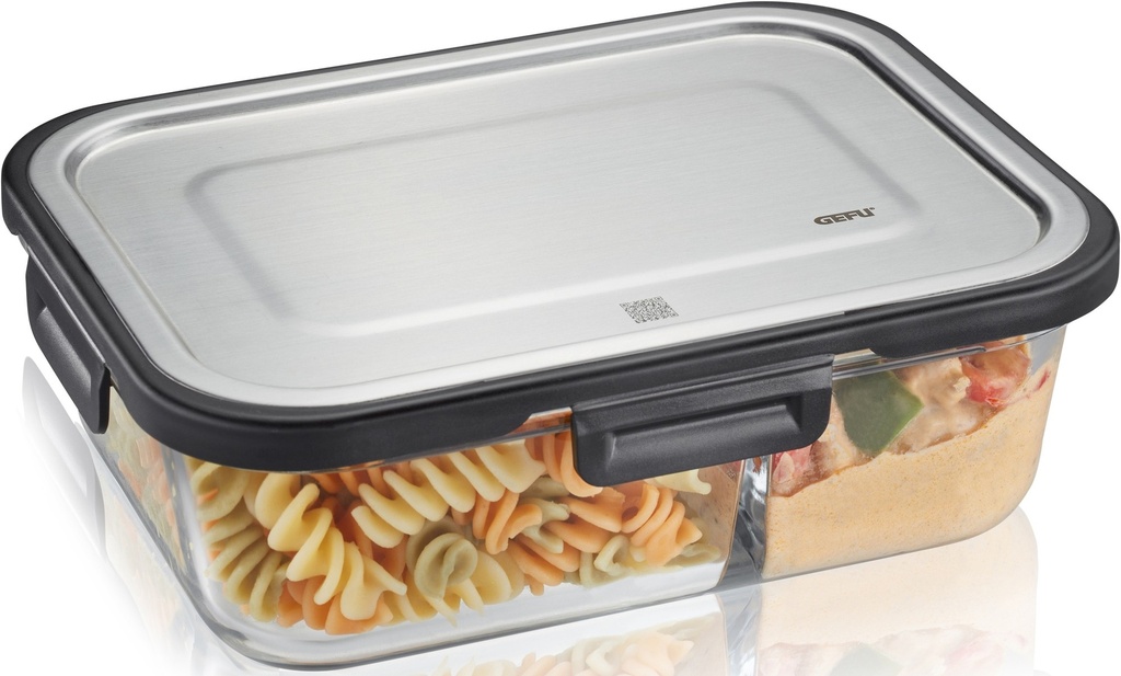 GEFU Lunchbox »MILO«, (1 Tlg.), Gelaserter QR Code Zur Vorratskontrolle per App (nur Für Android)