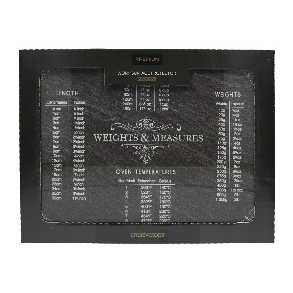 Creative Tops Slate Effect Weights and Measures Work Surface Protector
