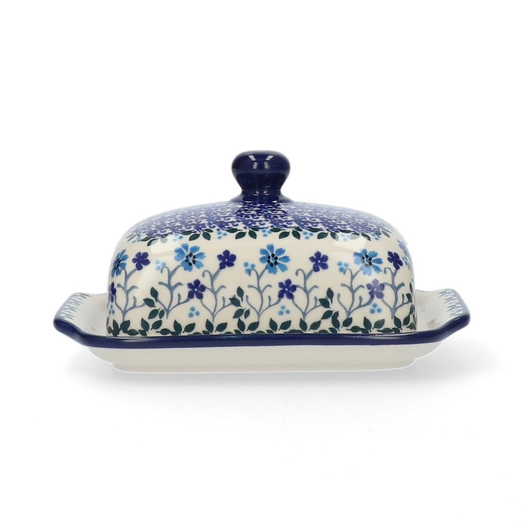 Bunzlau Butter Dish with Plate - Spring Hill