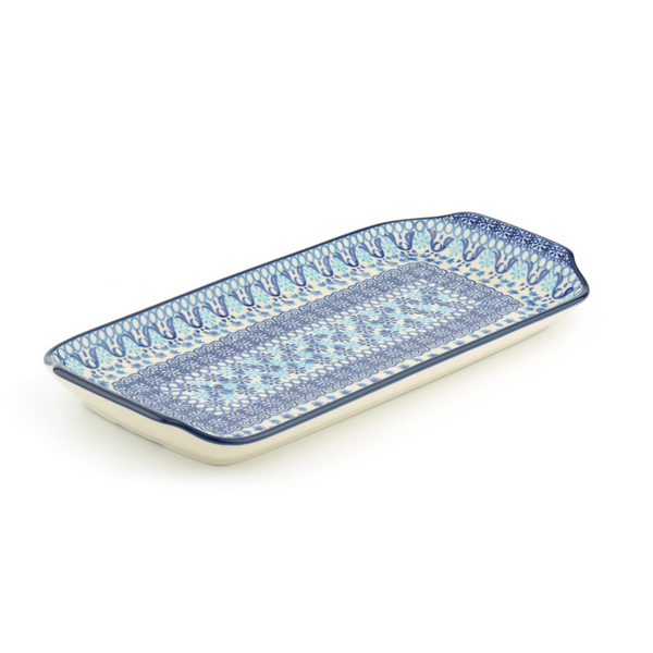 Bunzlau Cake Dish Oblong - Nautique