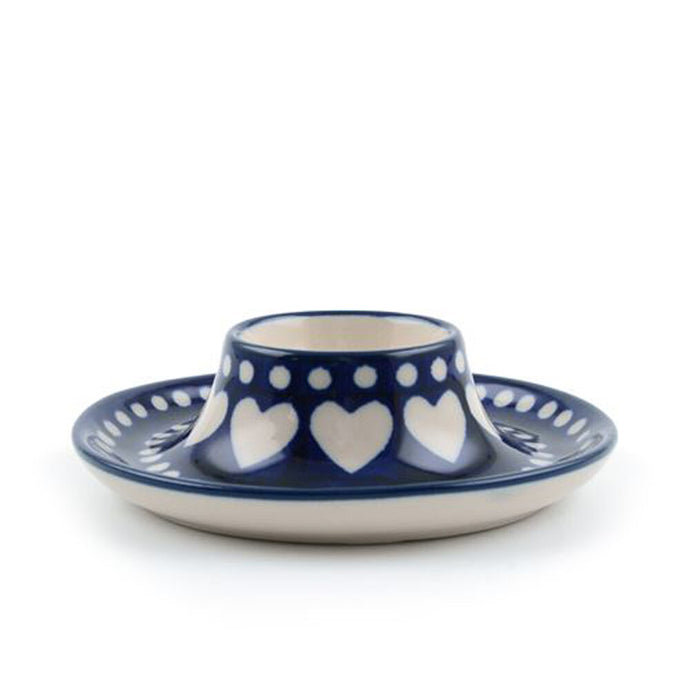 Bunzlau Egg Cup Flat - Blue Valentine