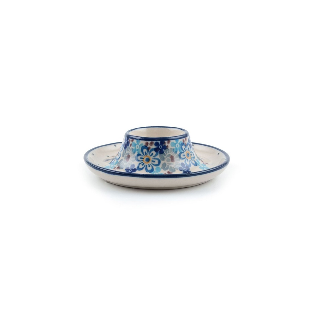 Bunzlau Egg Cup Flat - Springtime