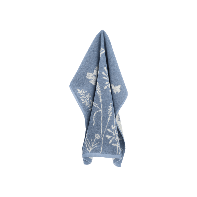 Bunzlau Kitchen Towel Wild Flowers Grey-Blue