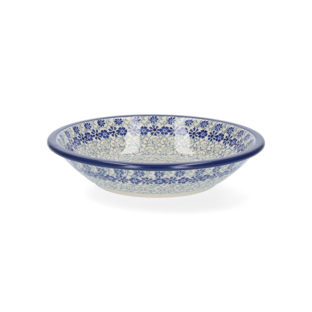 Bunzlau Plate Deep Ø 21 cm - Blue Fountain
