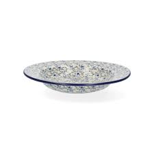Bunzlau Plate Deep Ø 23,5 cm - Blue Olive