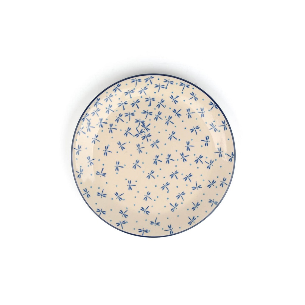 Bunzlau Plate Ø 23,5 cm - Damselfly