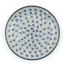 Bunzlau Plate Ø 25,5 cm - Flower Fountain