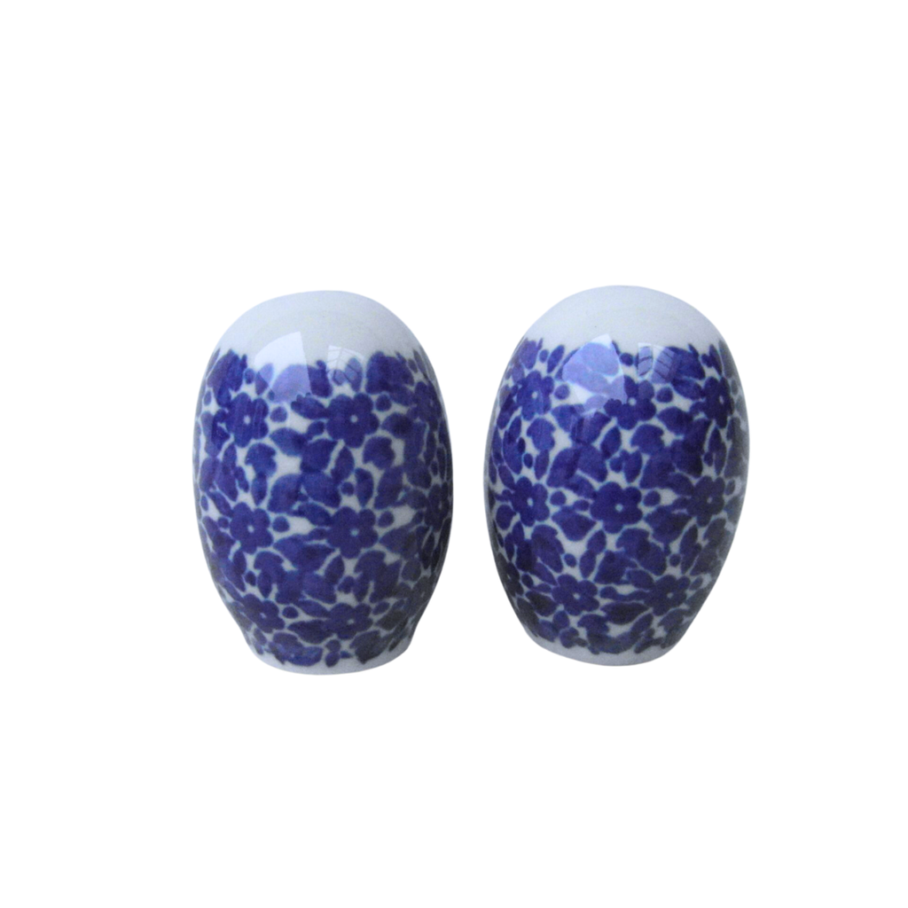 Bunzlau Salt and Pepper Shaker Set - Indigo