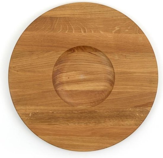Bunzlau Serving Board Wood Round 38 CM