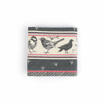 Bunzlau Tea Towel Birds Black