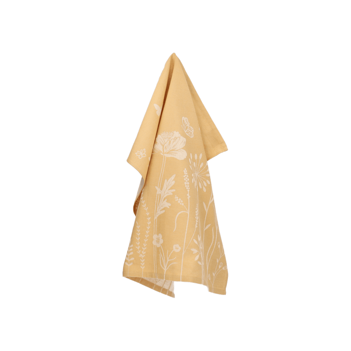 Bunzlau Tea Towel Wild Flowers Yellow