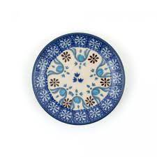 Bunzlau Teabag Dish Round - Seville