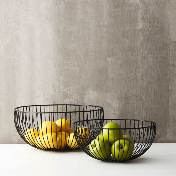 FRUITMAND COATED IRON WIRE ZWART, POINT VIRGULE