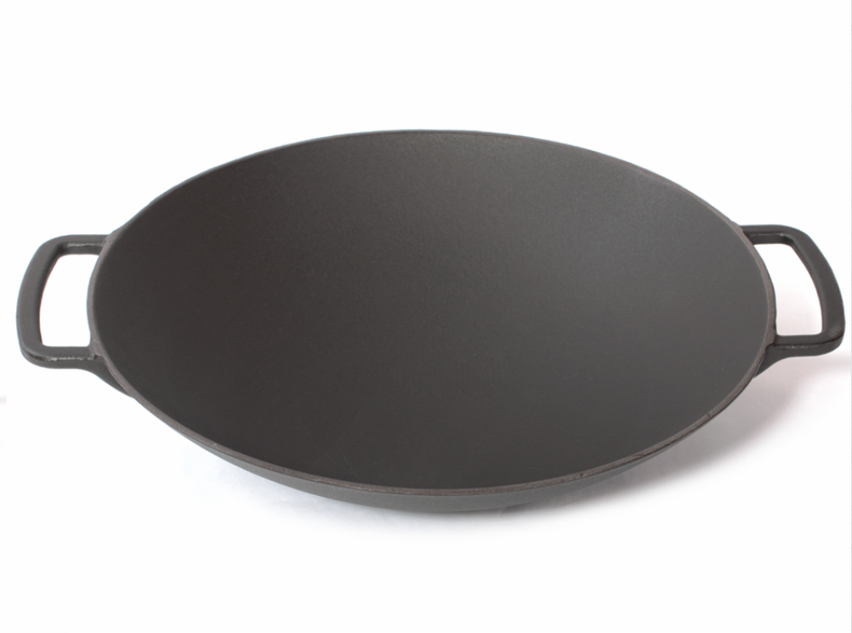 GIETIJZEREN WOK 35CM ZWART