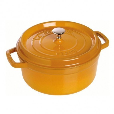 STAUB COCOTTE MOUTARDE 24CM