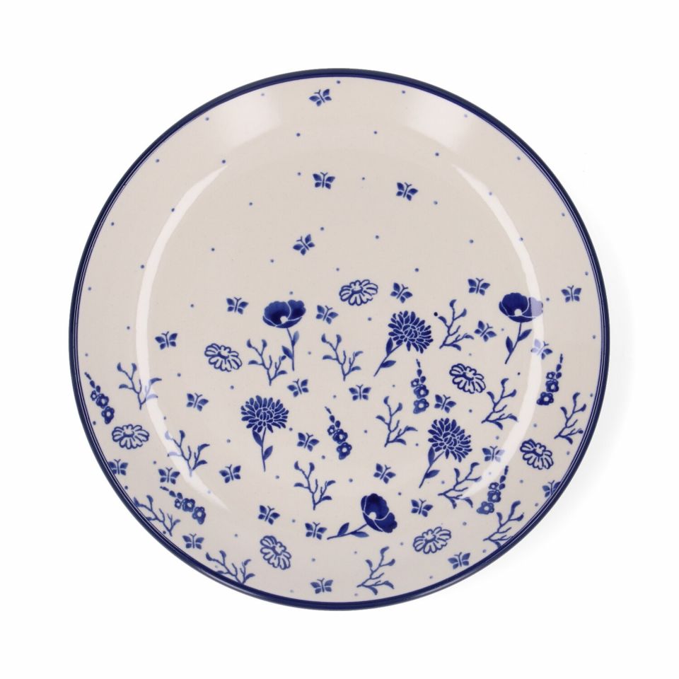 Bunzlau Plate Ø 25,5 cm - FLOWER FESTIVAL