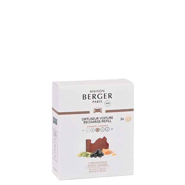 Autoparfum navulling 2 stuks Cuir Mystique