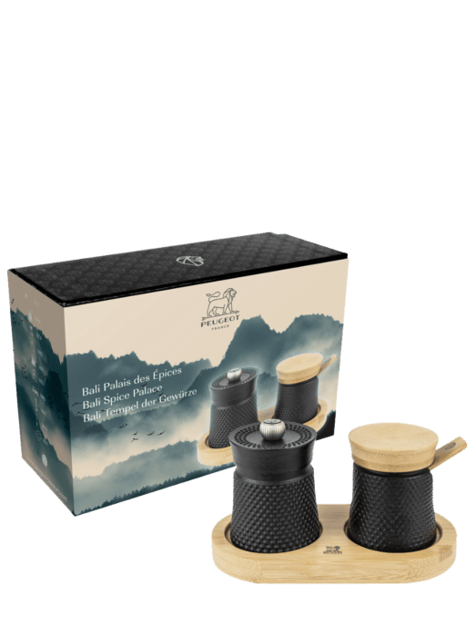 PEUGEOT SET BALI GIETIJZER, PEPERMOLEN EN ZOUTPOT