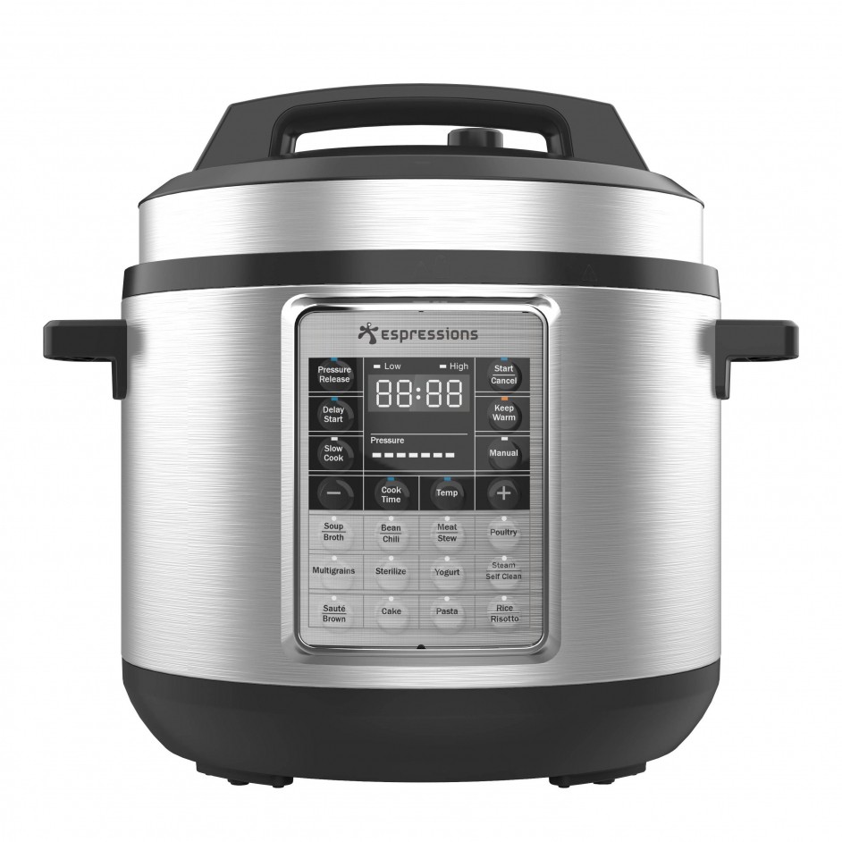 ESPRESSIONS SMART PRESSURE COOKER 5.7L INCLUSIEF SOUS-VIDE FUNCTIE