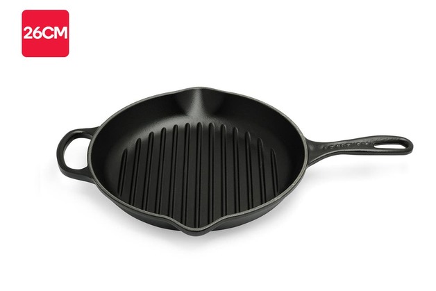 LE CREUSET GRIL PAN 28CM MAT ZWART
