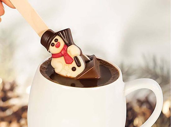 CHOCOLADE LEPEL MET SNEEUWPOP