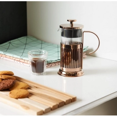 Koffie & thee FRENCH PRESS KOPER KLEURIG