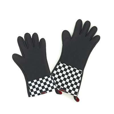 Ovenwant m/vingers kort, zwart/monza P.ST