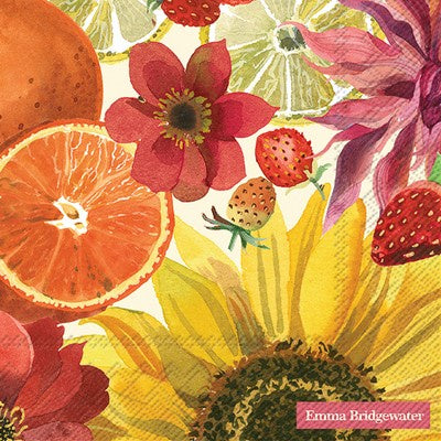 EMMA BRIDGEWATER SERVET FRUITS AND FLOWERS