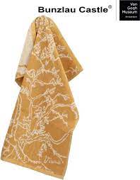 BUNZLAU HANDDOEK VGM ALMOND BLOSSOM GEEL