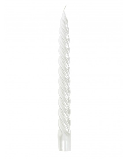 Giftset 6 dinerkaarsen Twist WIT