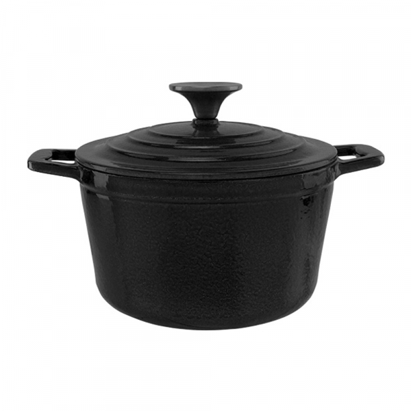 COSY&TRENDY CASTARD KOOKPOT MATZWART 1.85LTR GIETIJZER