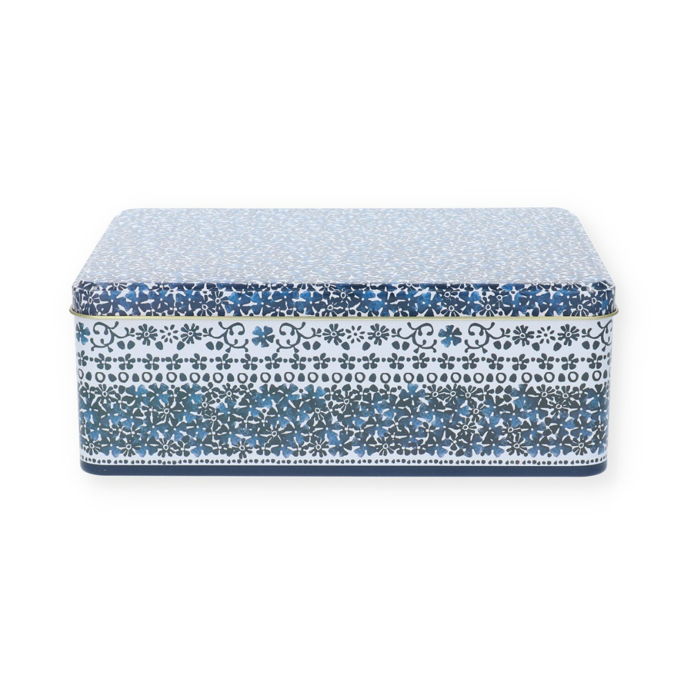 Bunzlau Rectangular Tin Box River Blossom