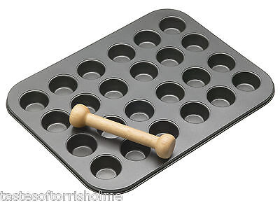 Bakvorm voor 24 mini (quiche) vormen met deegstamper