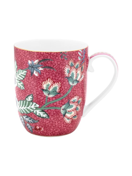 Pip Studio Flower Festival Mok klein Dark Pink 145 ml