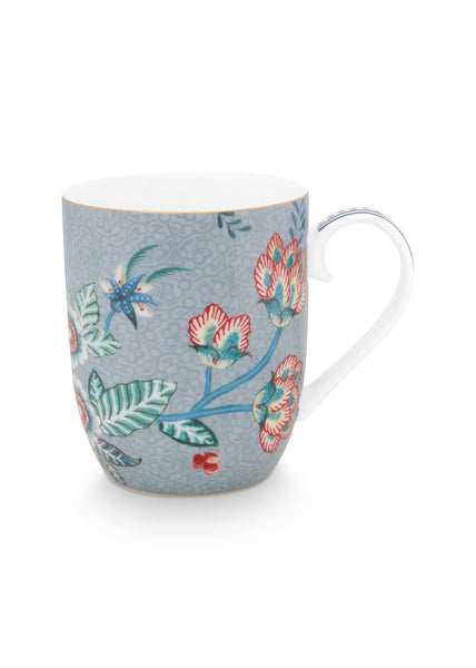 Pip Studio Flower Festival Mug Small Light Blue 145 ml