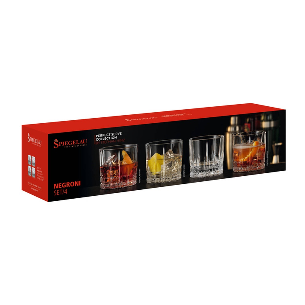 SPIEGELAU NEGRONIGLAS SET VAN 4 STUKS