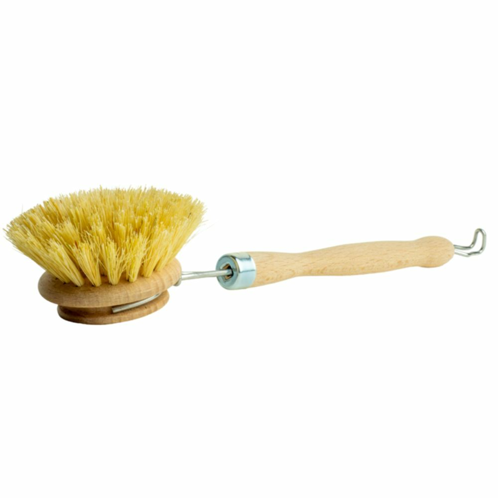 HOUTEN AFWASBORSTEL MET VERWISSELBARE KOP 