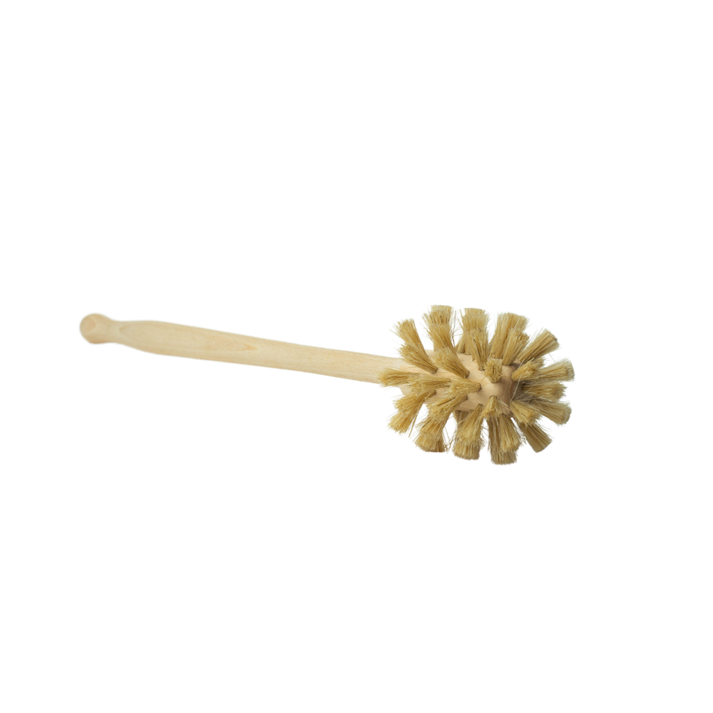 Houten borstel voor glazen/kopjes