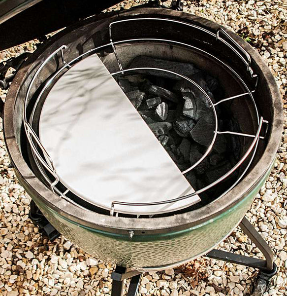 BIG GREEN EGG  Half convEGGtor Stone L
