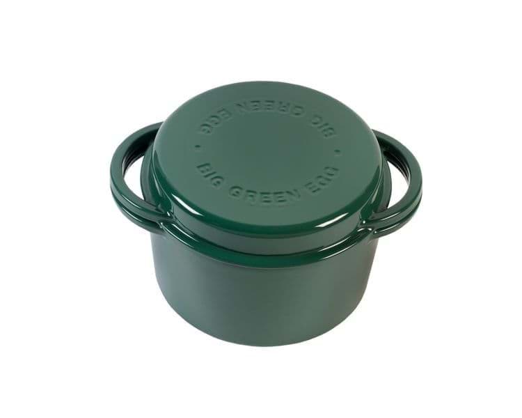 BIG GREEN EGG  Green Dutch Oven Round