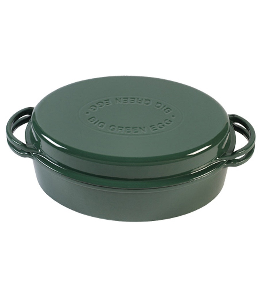BIG GREEN EGG  Green Dutch Oven Oval