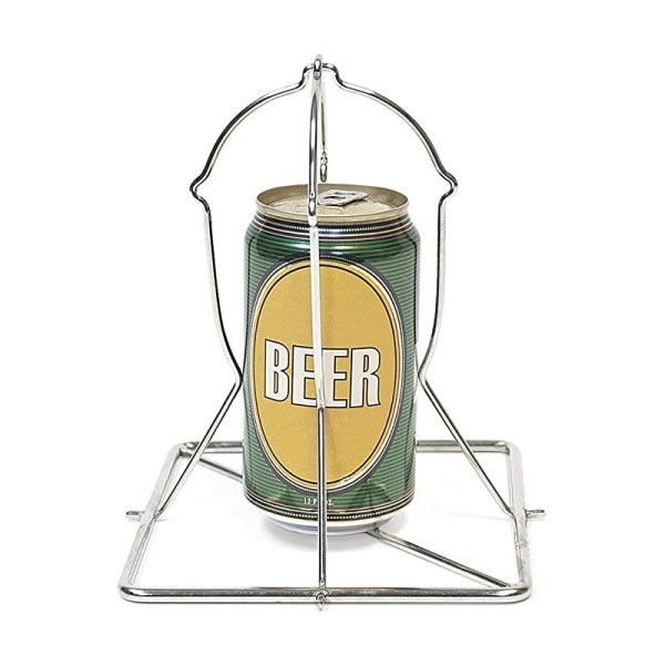Folding Beer Can Chicken Rack