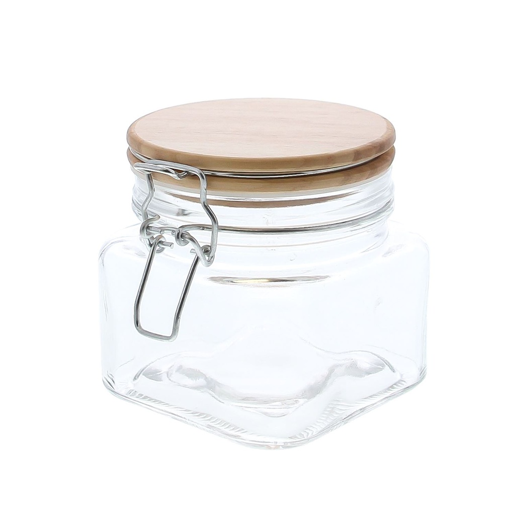 VOORRAAD POT HOUTEN DEKSEL 500ML