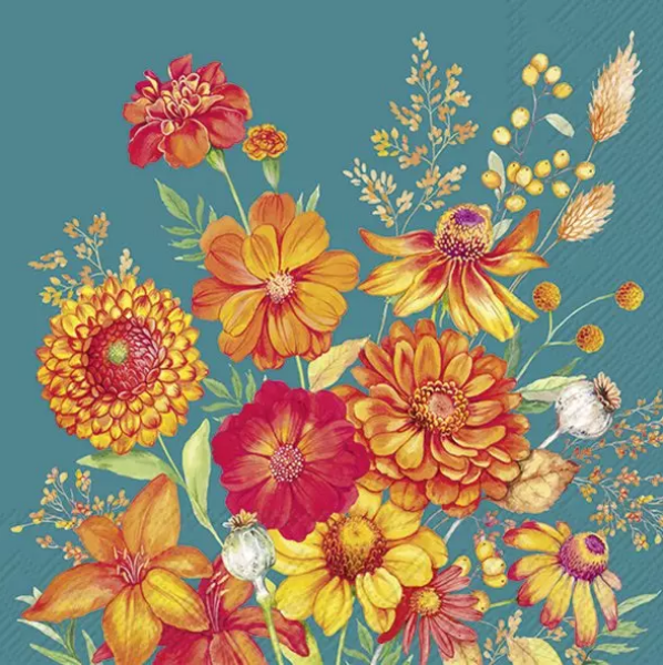 IHR SERVETTEN ARYA PETROL 3LAAGS 20STUKS 33X33CM