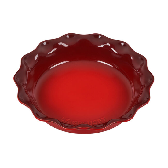 Le Creuset Stoneware 23cm Heritage Pie Dish rood